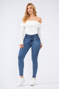 Ref Be 2717 Jean Skinny Tiro Alto