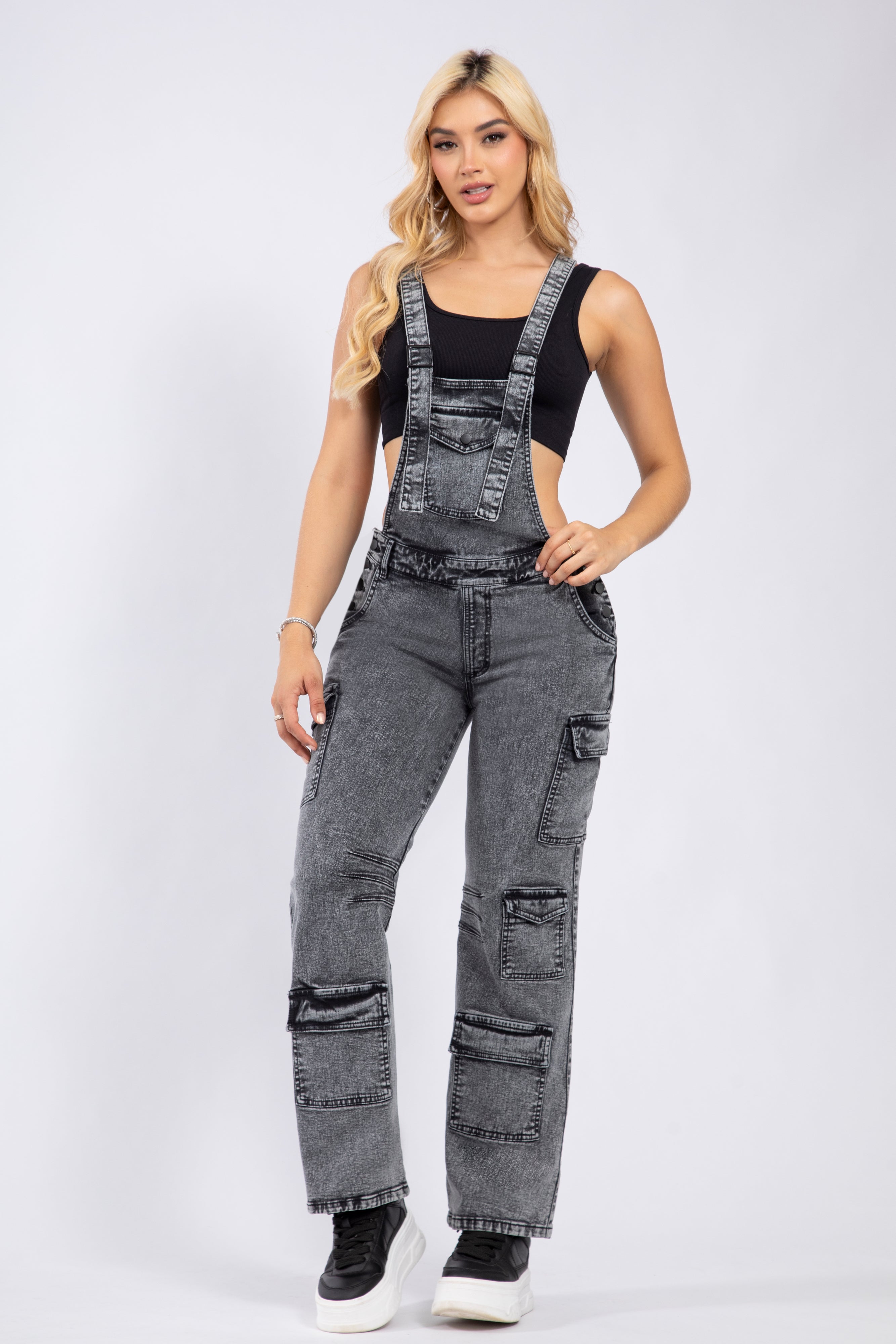 OVEROL DENIM GRIS