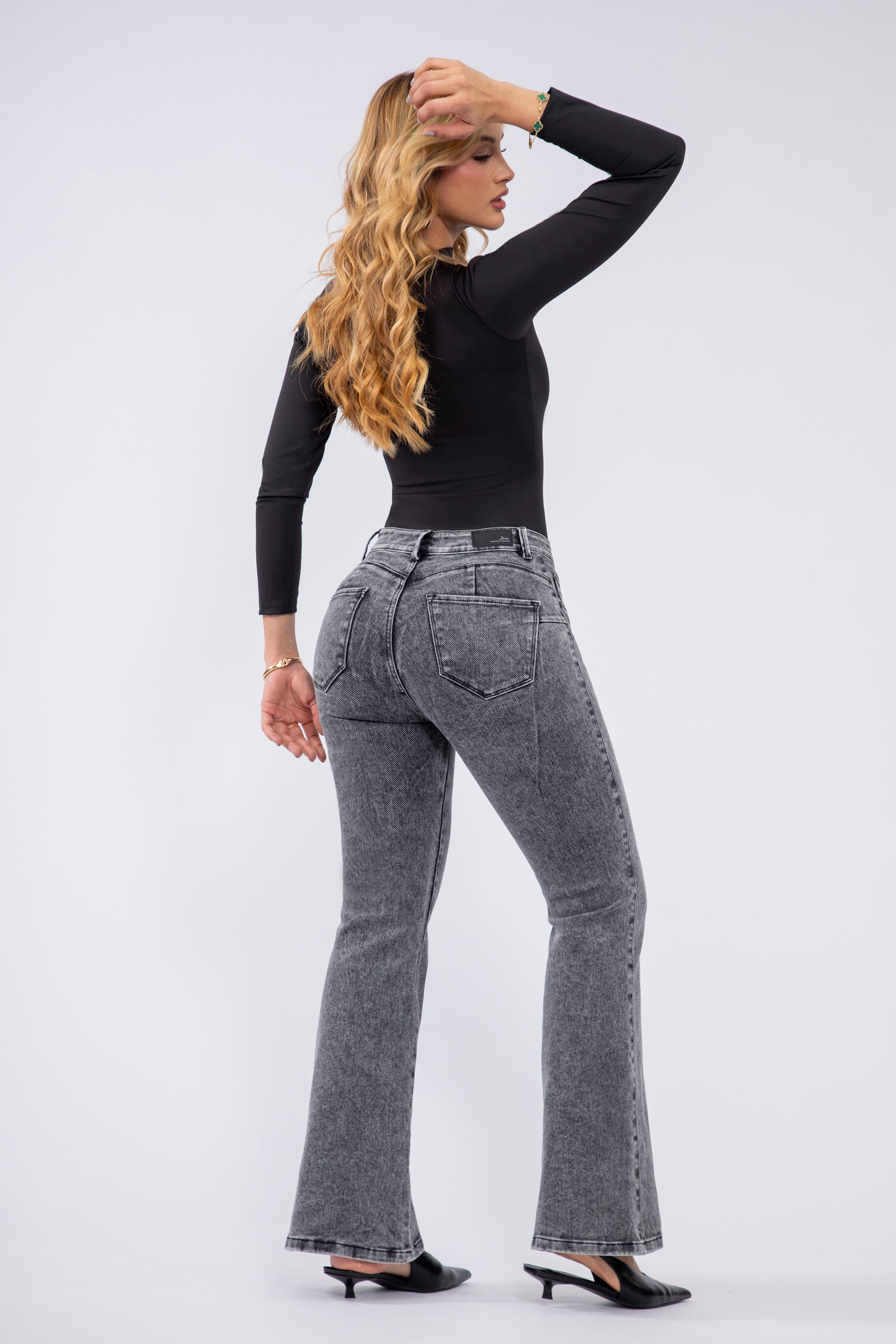 Ref Be 2810 Jean Jean Flare  Gris Humo
