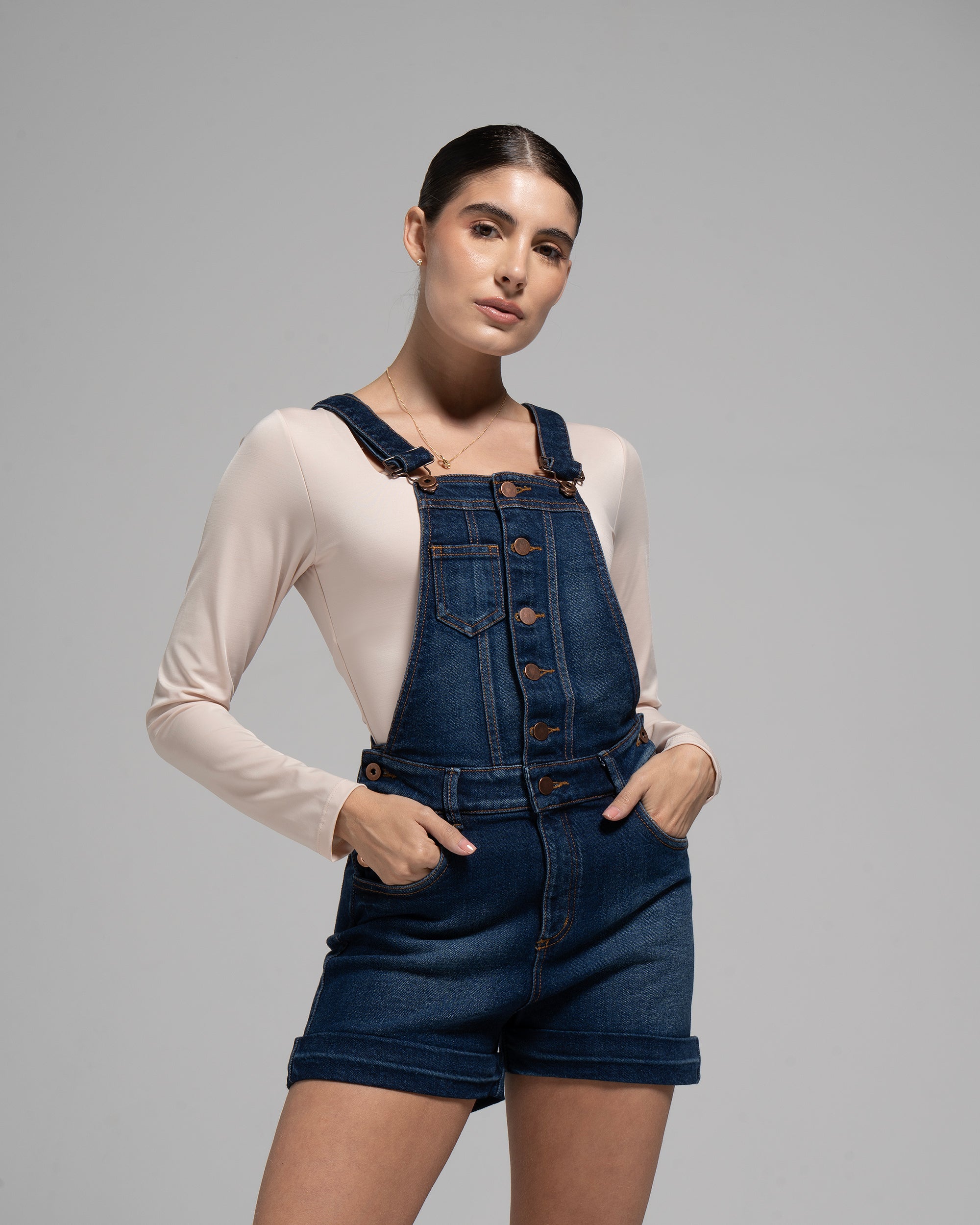 JARDINERA CORTA DENIM