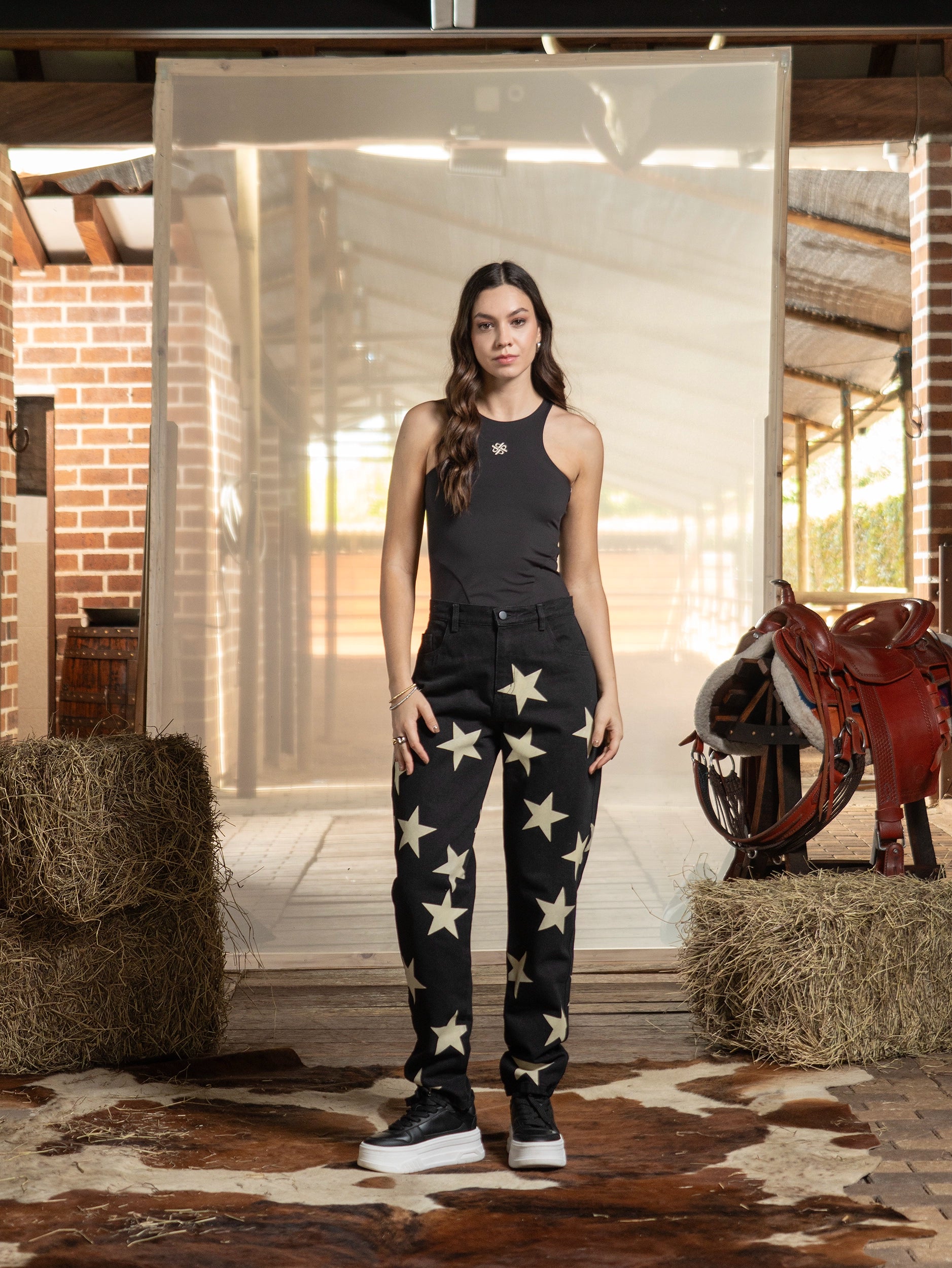 BARREL JEAN ESTRELLAS - UP FEMME