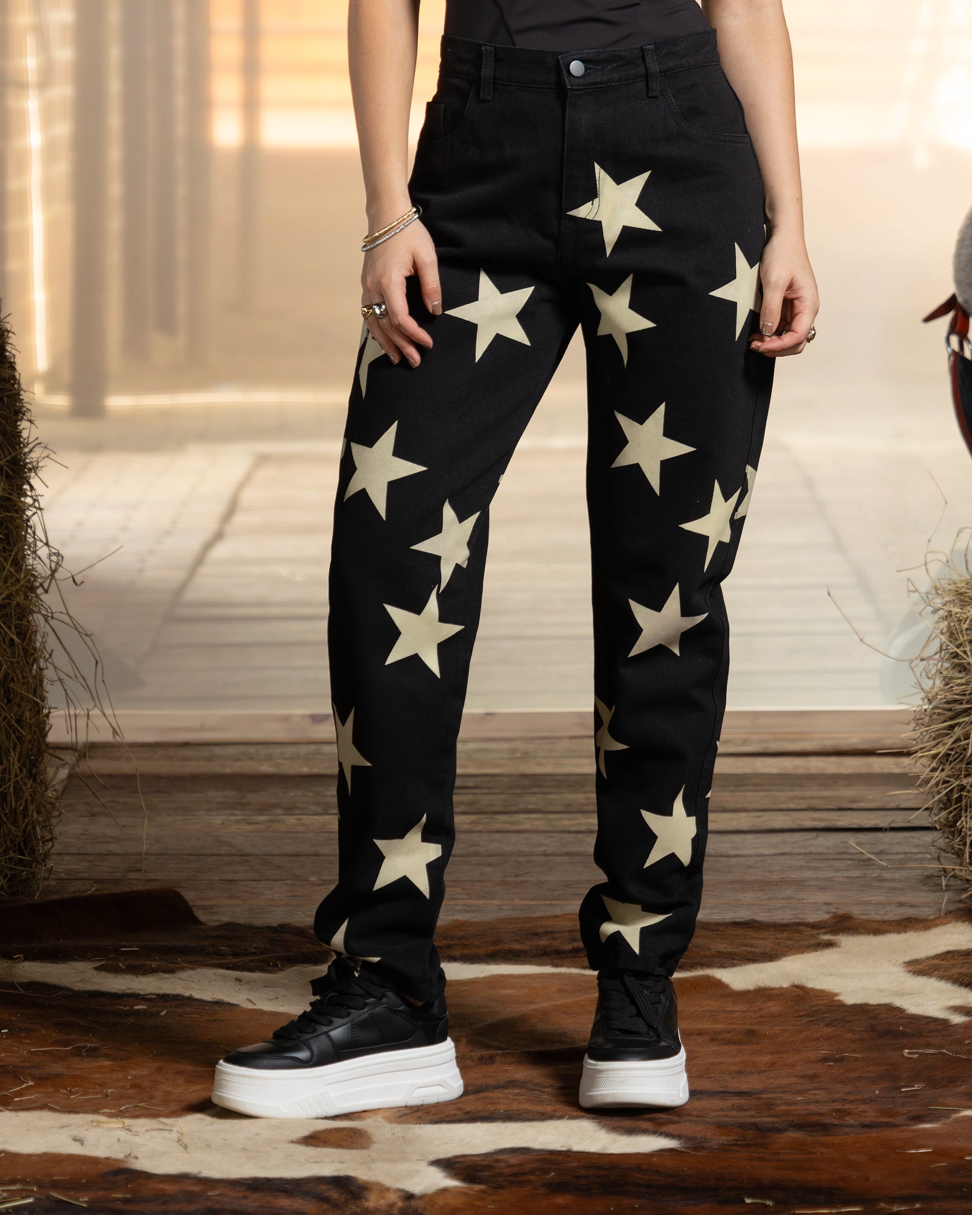 BARREL JEAN ESTRELLAS - UP FEMME