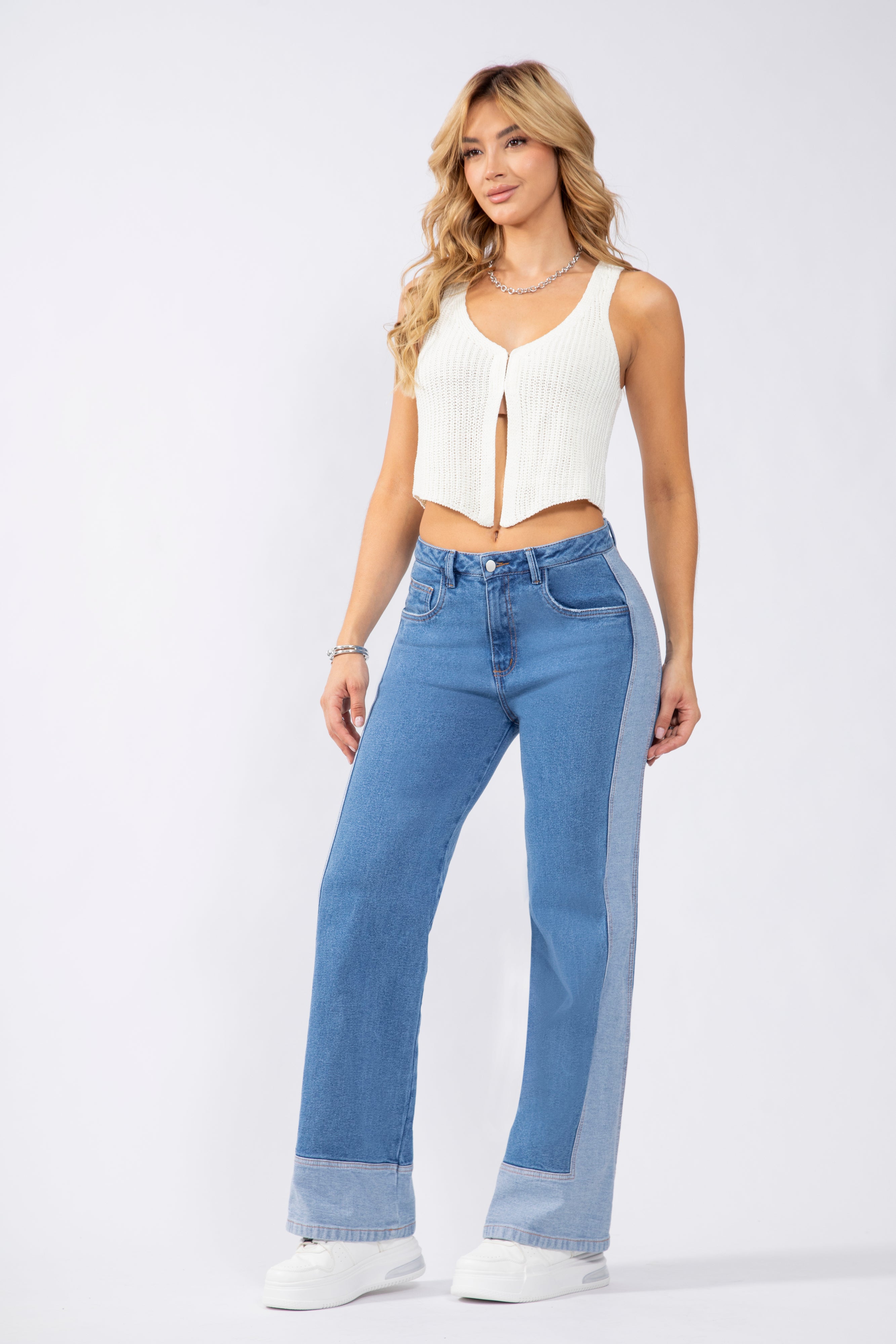 PANTALON WIDE DENIM