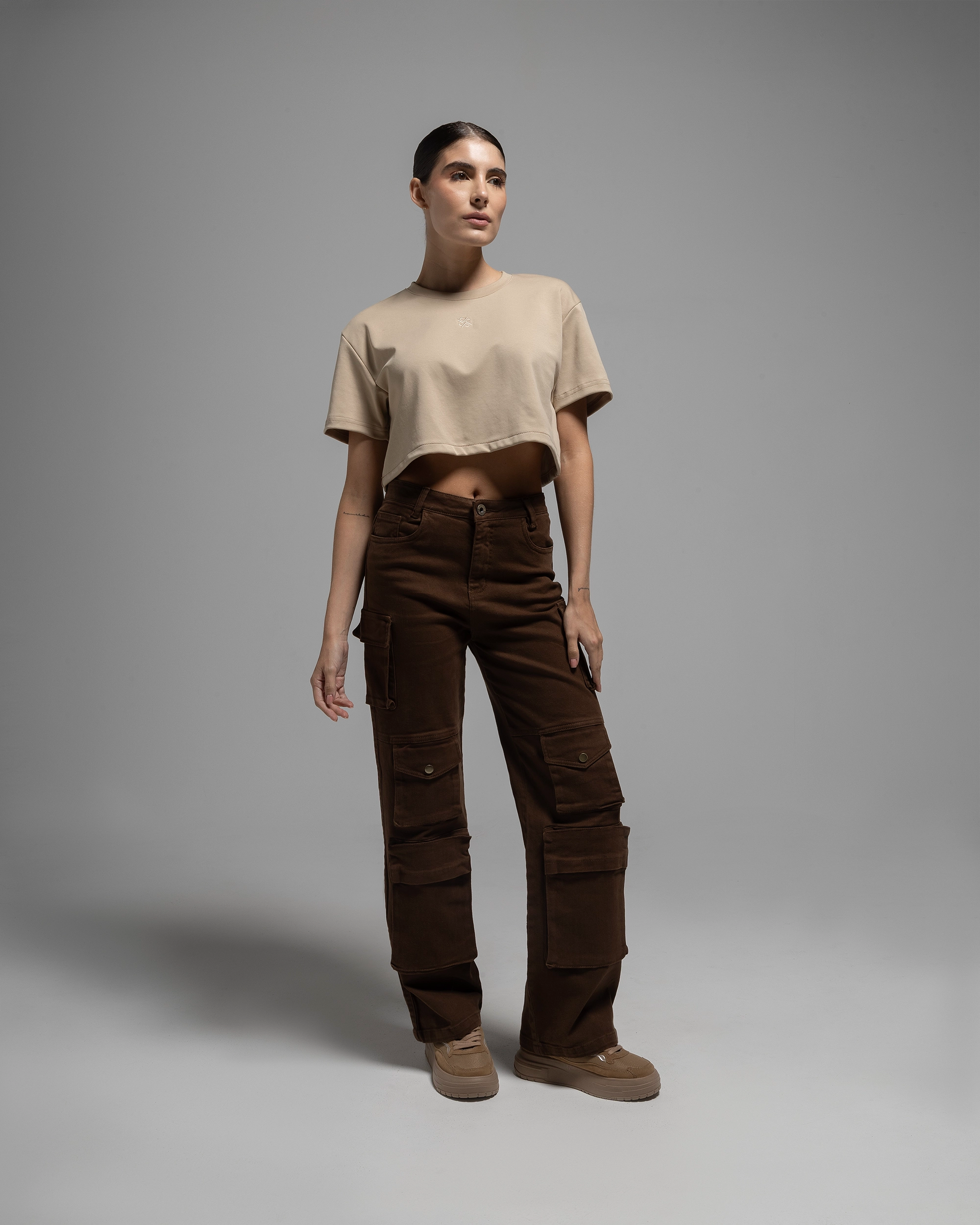 PANTALON CARGO MOKKA