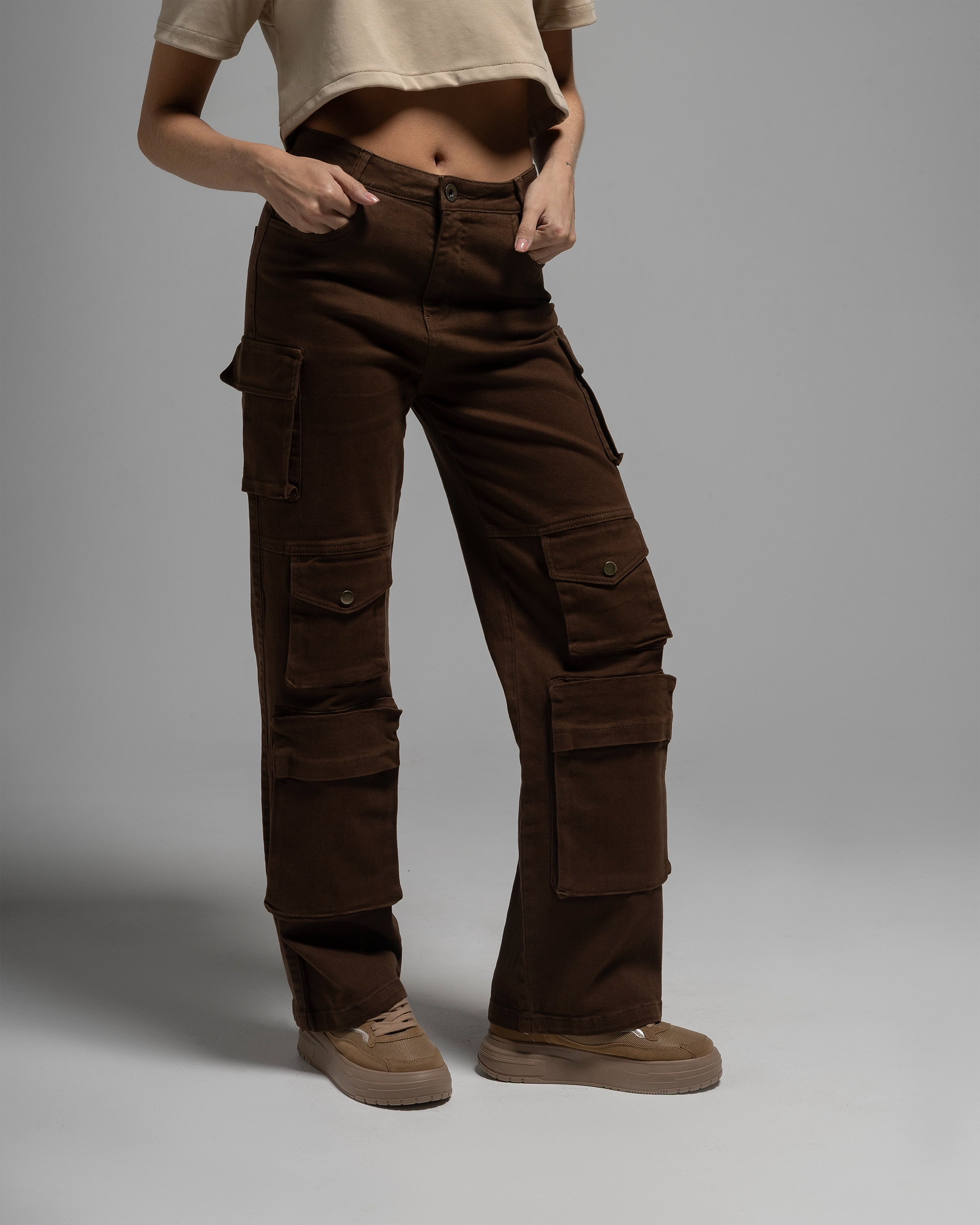 PANTALON CARGO MOKKA